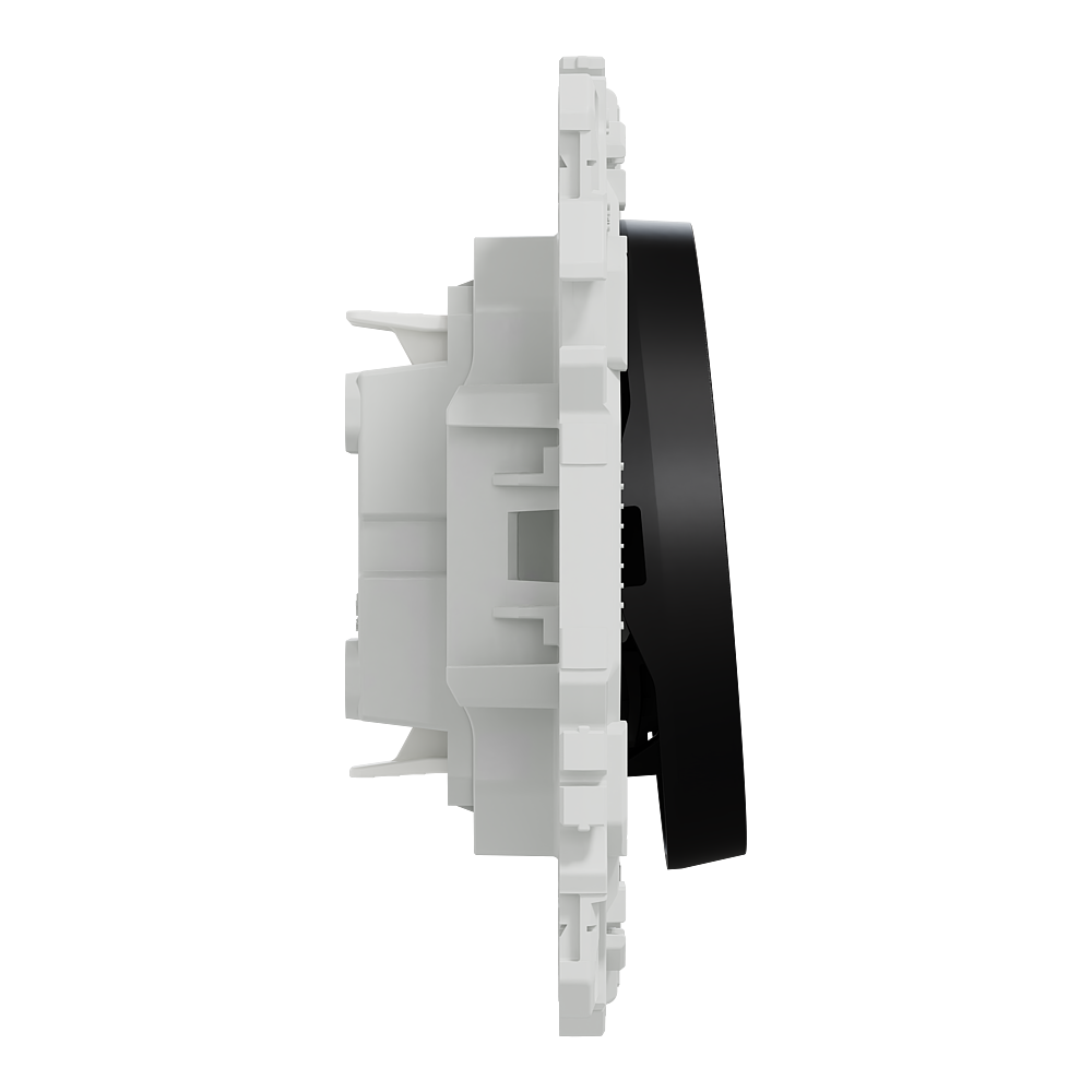 Odace interrupteur VMC ou poussoir noir